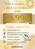 Inscripción Circulo Dorado de Norma